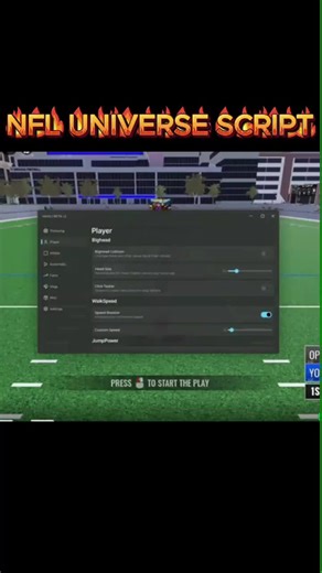 TOP Script NFL Universe Football #nfluniversefootball #nflfootball #roblox #ultimatefootball #fyp