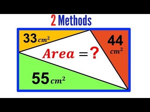 Can you find the White Triangle area? | (Rectangle) | #math #maths | #geometry