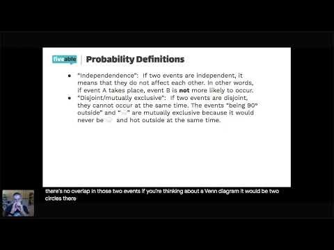 AP Statistics - Conditional Probability & Independence (Lesson & Examples)