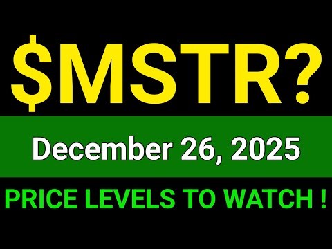 MSTR Stock (MicroStrategy Incorporated) MSTR Stock Technical Analysis | December 26, 2025