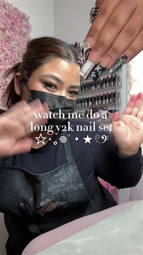 Y2K Nail Art Design for New Year Celebrations