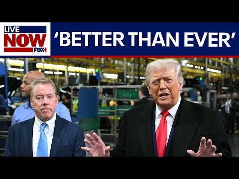 President Trump tours Ford plant in Michigan