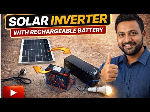 I Convert 2000W POWERFUL Solar Inverter WIth Rechargeable Battery Power
