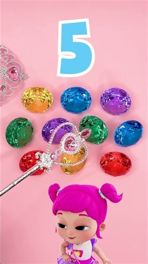Learn to Count with Colorful Gems! 💎✨ #learntocount #123