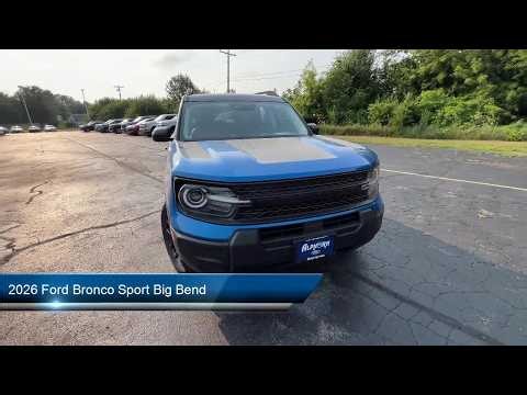 2026 Ford Bronco Sport Big Bend Sport Utility Monroe Evansville Verona Belleville Freeport