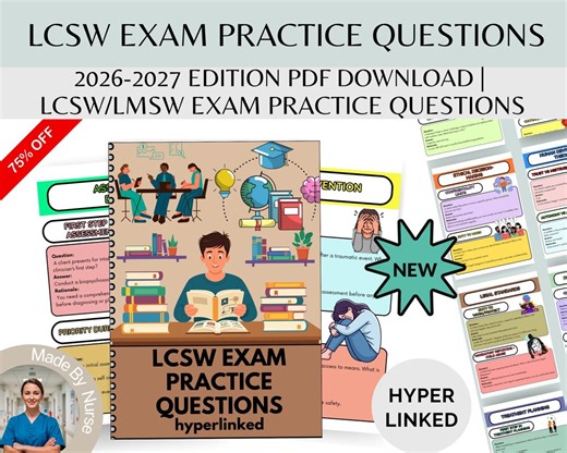 LCSW Exam Practice Questions: Complete Study Guide, Mock Tests & Clinical Social Work Exam Prep PDF - Etsy UK