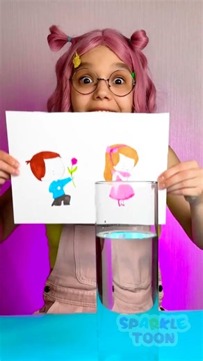 😲 Magic Water Trick! Learn Science with a Vase! 💧 #KidsLearning #Shorts