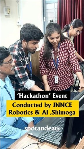 Hackathon Event at Jnnce #jnnce #shimoga #shivamogga #hackathon #viral #yt #shivmogga #robotics