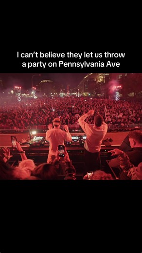 Chainsmokers electronic music party on Pennsylvania Ave Washington DC