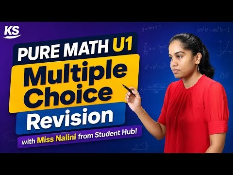 CAPE Pure Maths Unit 1 Multiple Choice Practice