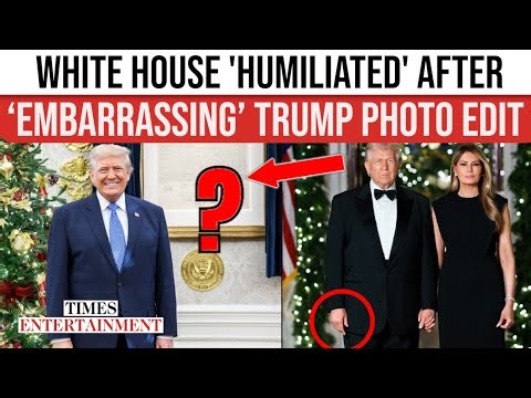 Trump Christmas Photo Sparks ‘Embarrassing Edit’ Claims Against White House | WATCH