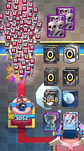 spell cards vs skeleton army⚔️