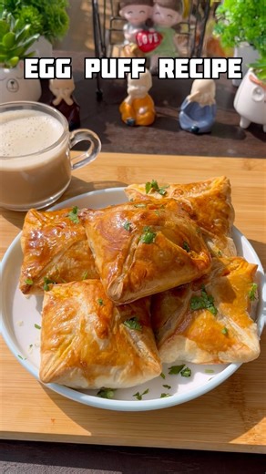 Egg puff recipe #shorts #recipe #egg #eggpuffs #puff #trending #viral #shortsfeed #cooking #snacks