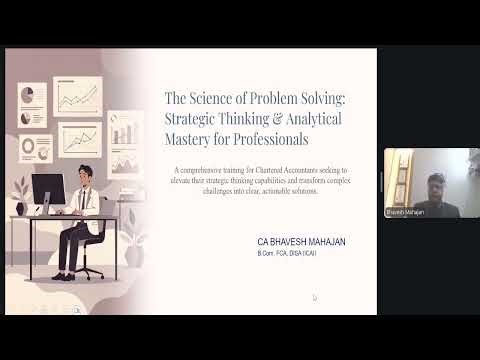 Webinar on “The Science of Problem Solving: Strategic Thinking & Analytical Mastery... - 02012026