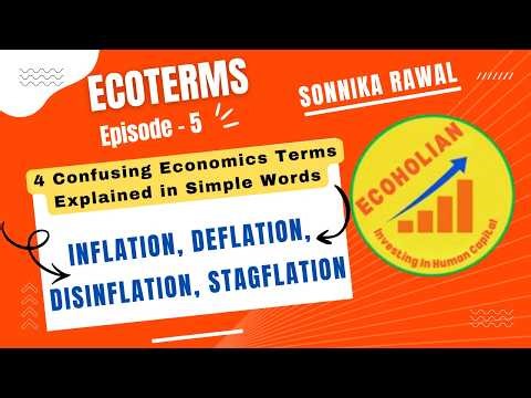 4 Economic Terms You MUST Know: Inflation, Deflation, Disinflation, Stagflation