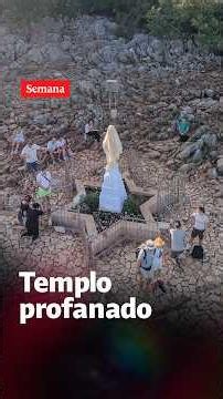 Indignación en MEDJUGORJE por la profanación a la Virgen María y a su templo