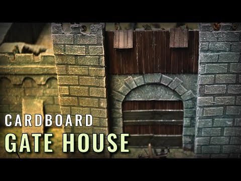 I Built a Working Castle Gatehouse Using Only Cardboard | Cheap & Beginner Terrain Tutorial