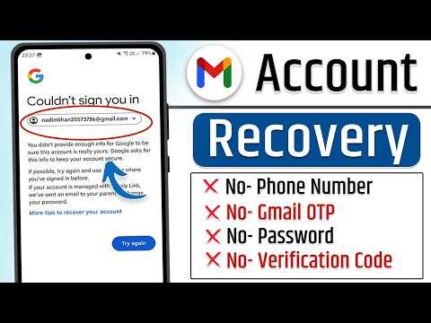 How to recover gmail account | Gmail recovery without verification code | 2 step verification gmail
