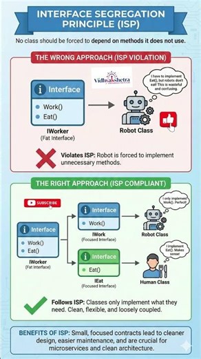 Interface Segregation Principle in 60 Seconds | Build Clean APIs 💡