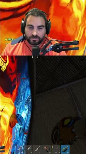 online raid gone wrong 😳 #rust #rustpvp #shorts