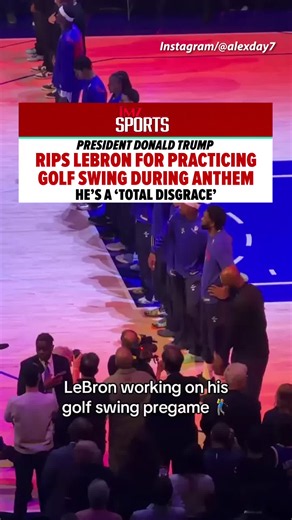Donald Trump vs LeBron James: Trump Slams LeBron for Golf Swing During National Anthem