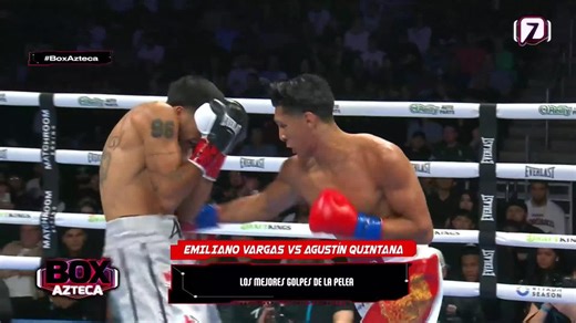 ¡Victoria mexicana! 👑🇲🇽Emiliano Vargas derrotó al argentino Agustín Quintana por KO técnico. #BoxAzteca