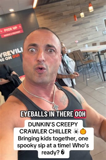 🕷️🎃 Dunkin’s Creepy Crawler Coffee Chiller is bringing the fun this Halloween! 👻Would you try it? Tag someone who needs to check this out! #Dunkin #Halloween #Coffee #FamilyFun #fyp @Dunkin'