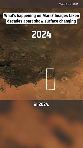 What's happening on Mars? Images taken decades apart show surface changing