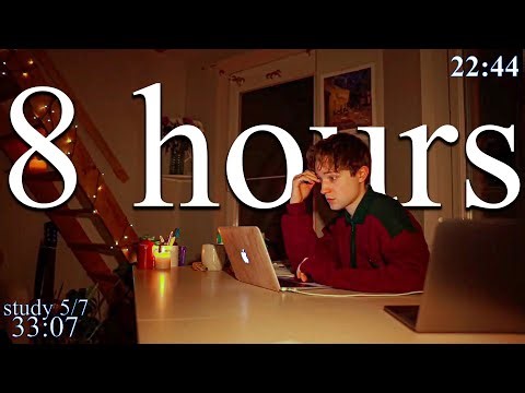 LIVE-SPECIAL from Belgium | 8-HOUR study with me in GENT📚⛈️ rain sounds & pomodoro timer 60 & 10
