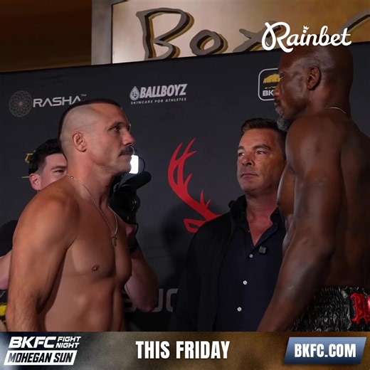 THE KNUCKLEMANIAC MEETS THE DARK KNIGHT 👊 AND WITH THIS MUCH POWER IN THE CO-MAIN, BLINKING FEELS RISKY. 💣 #BKFCMOHEGANSUN | Tomorrow | Watch on BKFC 