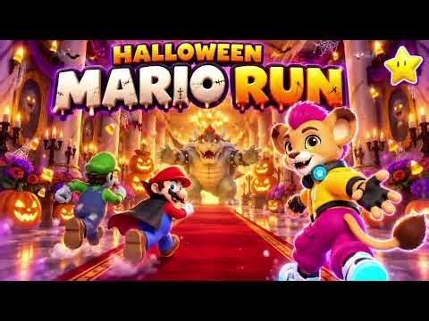 Immersive Interactive Warm-Up | 🎃 POV MARIO HALLOWEEN RUN | Full Body Cardio for TV