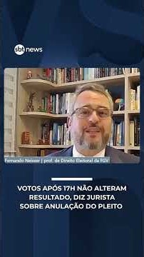 Votos após 17h não alteram resultado, diz jurista sobre anulação do pleito | #sbtnews