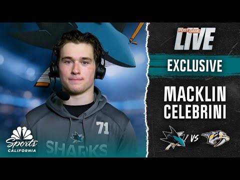 Macklin Celebrini praises Sharks' belief in each other after win over Predators | NBC Sports CA
