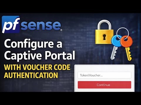 How to Setup pfSense Captive Portal Login Page Authentication with Vouchers | Network Security