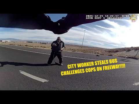 City Worker Goes Nuts After Crashing Bush