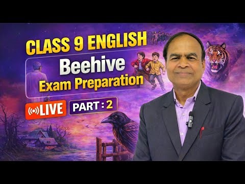 LIVE Class 9 English – Exam Preparation + Grammar Practice 💯