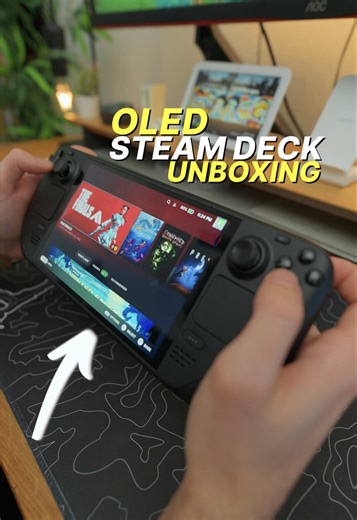 The only device that’ll help me play my video game backlog 🤠 Steam Deck OLED Unboxing #steamdeck #pcgamingsetup #pctipsandtricks #carterpcs