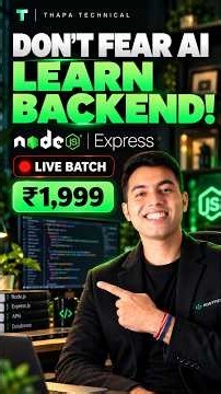 Learn Backend Development LIVE 🔥 Node.js + Express.js | Only ₹1,999