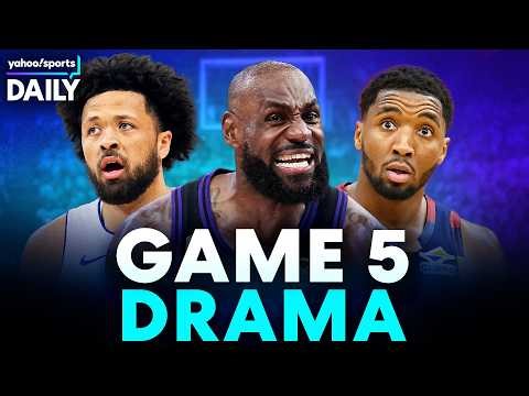 Doubt Creeping In For Lakers? Cavs up 3-2, Pistons Stave Off Elimination | Yahoo Sports Daily LIVE!🔴