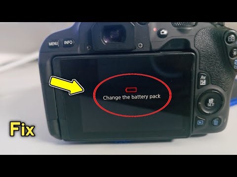 Fix Canon Camera Change The Battery Pack Error Red Flashing Light - ( Proven Way )
