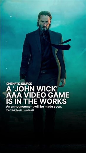 A Big-Budget John Wick Game Is Happening