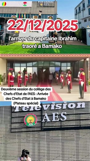 L'arrivée d'Ibrahim Traoré à Bamako pour l'AES