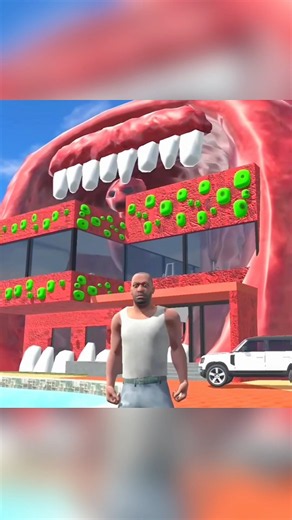 Franklin Monster House Vs Franklin Granny Indian Bike During 3D 😱 | #spiderman #franklin #gta