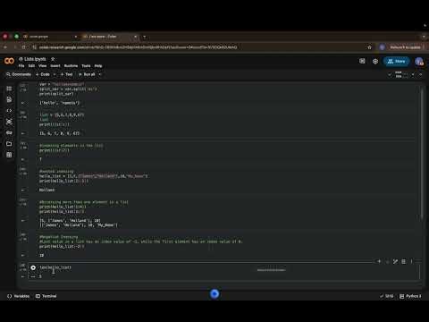 Episode 5 - Lists - Python Course - BEGINNER TO ADVANCED