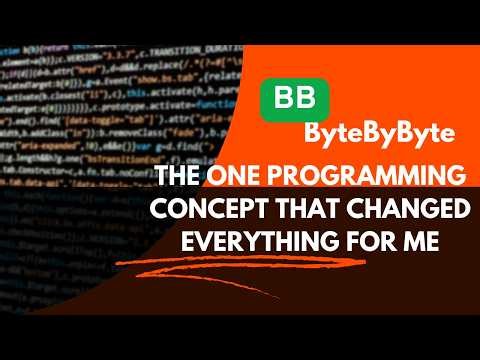 The One Programming Concept That Changed Everything For Me