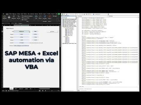SAP GUI Scripting + Excel VBA – Automated Multi-Site Data Extraction (One Click)