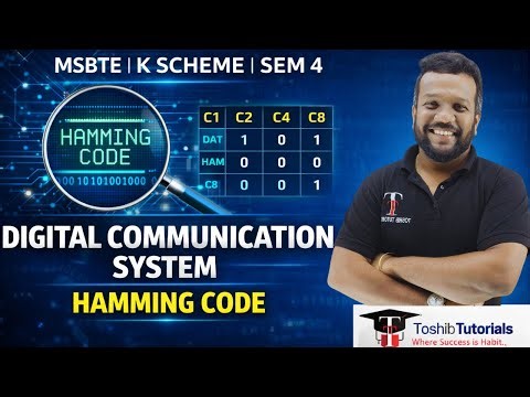 Problems Based on Hamming Code | Digital Communication System | DCS | MSBTE | Toshib Tutorial