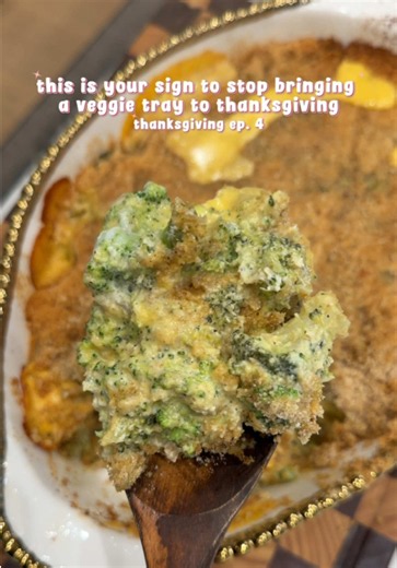 Broccoli Casserole Recipe — Cheesy Creamy Crunchy Top (8x8)