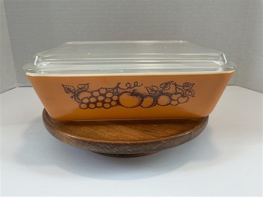 Vintage Pyrex Old Orchard Refrigerator Dish With Lid - Etsy