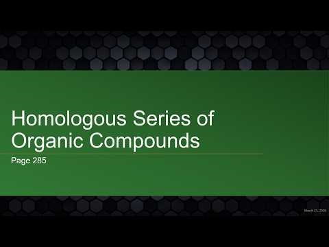 AICE Chemistry | Chapter 14.2: Functional Groups and Homologous Series
